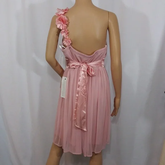 COPY - Blush pink Knee Dress Size XL Unistrap Tie Back - Picture 2 of 7